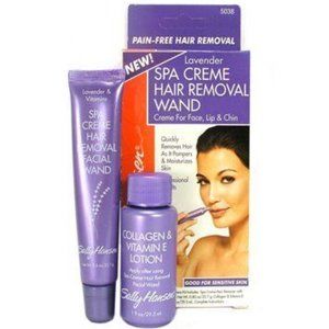 Sally Hansen Lavender Spa Creme Hair Removal Wand Set For Face, Lips & Chin